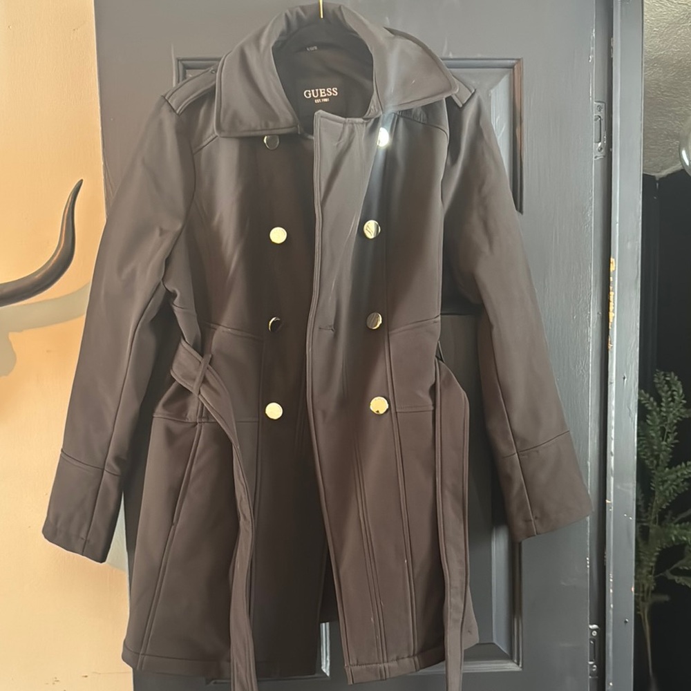 Guess Black Pea Coat